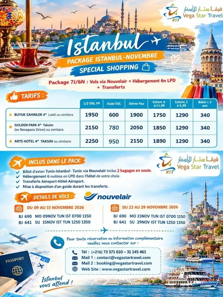 Voyage organisé à Istanbul